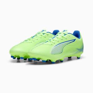 ULTRA 5 PLAY Firm Ground/Artificial Ground Men's Soccer Cleats, Fizzy Apple-PUMA White-Bluemazing, extralarge