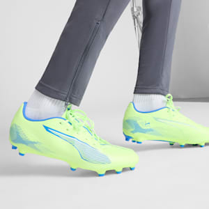 ULTRA 5 PLAY Firm Ground/Artificial Ground Men's Soccer Cleats, Fizzy Apple-PUMA White-Bluemazing, extralarge