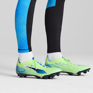 ULTRA 5 CARBON Firm Ground Women's Soccer Cleats, Fizzy Apple-PUMA White-Bluemazing, extralarge