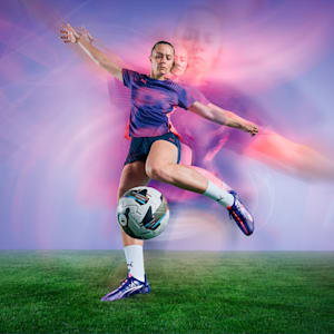 Tacos de futbol ULTRA 5 ULTIMATE FG para mujer, Lapis Lazuli-PUMA White-Sunset Glow, extralarge