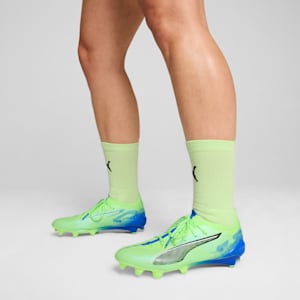 ULTRA 5 ULTIMATE Firm Ground Women's Soccer Cleats, Fizzy Apple-PUMA White-Bluemazing, extralarge