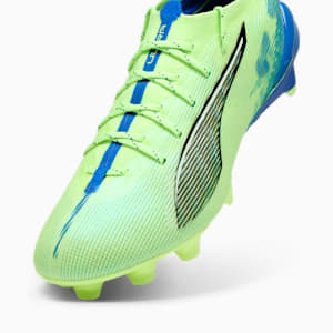 ULTRA 5 ULTIMATE Firm Ground Women's Soccer Cleats, Fizzy Apple-PUMA White-Bluemazing, extralarge