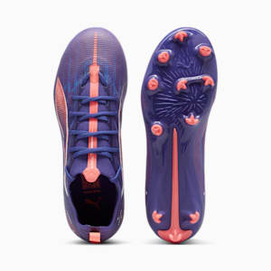Chaussures de soccer à crampons pour terrain dur/terrain artificiel FUTURE 5 PRO Enfant et adolescent, Lapis Lazuli-PUMA White-Sunset Glow, extralarge