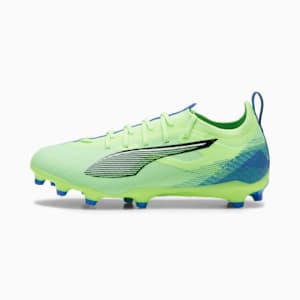 ULTRA 5 PRO Firm Ground/Artificial Ground Big Kids' Soccer Cleats, Fizzy Apple-PUMA White-Bluemazing, extralarge