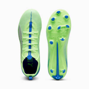 ULTRA 5 PRO Firm Ground/Artificial Ground Big Kids' Soccer Cleats, Fizzy Apple-PUMA White-Bluemazing, extralarge
