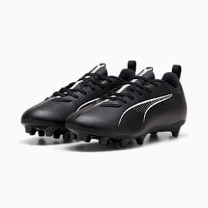 ULTRA 5 PLAY Firm Ground/Artificial Ground Kids' Soccer Cleats, PUMA Black-PUMA White, extralarge
