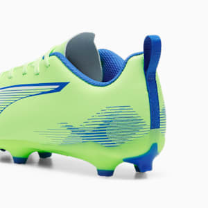 ULTRA 5 PLAY Firm Ground/Artificial Ground Kids' Soccer Cleats, Fizzy Apple-PUMA White-Bluemazing, extralarge