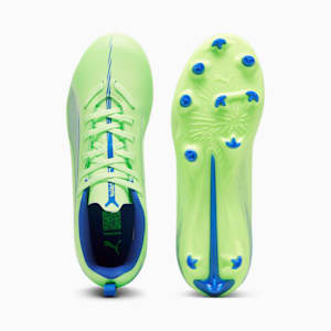 ULTRA 5 PLAY Firm Ground/Artificial Ground Kids' Soccer Cleats, Fizzy Apple-PUMA White-Bluemazing, extralarge