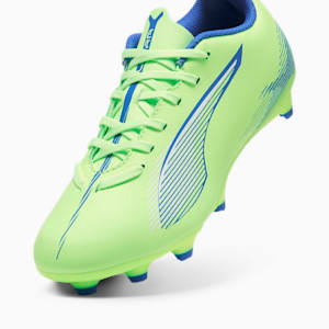 ULTRA 5 PLAY Firm Ground/Artificial Ground Kids' Soccer Cleats, Fizzy Apple-PUMA White-Bluemazing, extralarge