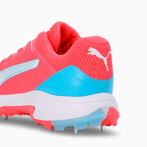 Spike 24.1 Lightweight Cricket Shoes, Fire Orchid-PUMA White-Luminous Blue, extralarge-IND