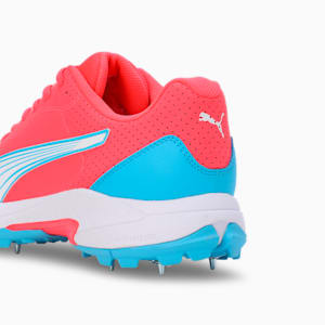 PUMA Spike 24.2 Unisex Cricket Shoes, Fire Orchid-PUMA White-Luminous Blue, extralarge-IND