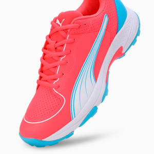 Spike 24.2 Ultralight Cricket Shoes, Fire Orchid-PUMA White-Luminous Blue, extralarge-IND