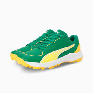 24 FH Rubber Cricket Shoes, Archive Green-Pelé Yellow-PUMA White, extralarge-IND