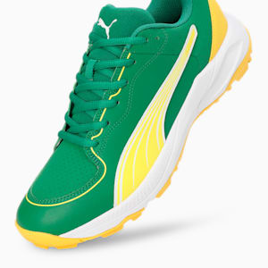 24 FH Rubber Cricket Shoes, Archive Green-Pelé Yellow-PUMA White, extralarge-IND