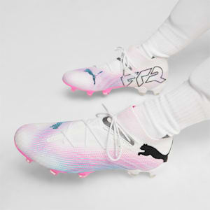 ウィメンズ フューチャー 7 アルティメット FG/AG サッカースパイク, PUMA White-PUMA Black-Poison Pink, extralarge-JPN