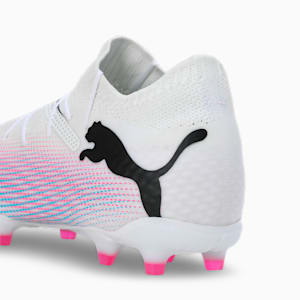 FUTURE 7 PRO FG/AG Men's Football Boots, PUMA White-PUMA Black-Poison Pink, extralarge-IND