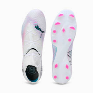 FUTURE 7 PRO FG/AG Men's Football Boots, PUMA White-PUMA Black-Poison Pink, extralarge-IND