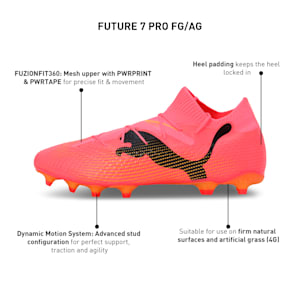 FUTURE 7 PRO FG/AG Men's Football Boots, Sunset Glow-PUMA Black-Sun Stream, extralarge-IND
