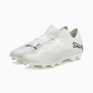 メンズ フューチャー 7 プロ HG/AG サッカースパイク, PUMA White-PUMA Silver-Silver Mist-PUMA Black, extralarge-JPN