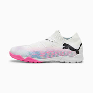 メンズ フューチャー 7 プロ CAGE サッカートレーニングシューズ, PUMA White-PUMA Black-Poison Pink, extralarge-JPN