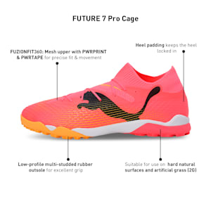 FUTURE 7 Pro Cage Men's Football Shoes, Sunset Glow-PUMA Black-Sun Stream, extralarge-IND