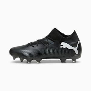 Tacos de fútbol para hombre FUTURE 7 MATCH FG/AG, PUMA Black-PUMA White, extralarge