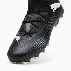 FUTURE 7 MATCH Firm Ground/Artificial Ground Men's Soccer Cleats, PUMA Black-PUMA White, extralarge