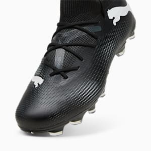 Tacos de fútbol para hombre FUTURE 7 MATCH FG/AG, PUMA Black-PUMA White, extralarge