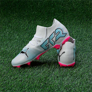 FUTURE 7 MATCH FG/AG Women's Football Boots, PUMA White-PUMA Black-Poison Pink, extralarge-IND