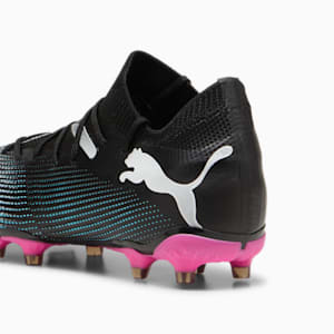 Tacos de fútbol para mujer FUTURE 7 MATCH FG/AG, PUMA Black-PUMA White-Poison Pink, extralarge
