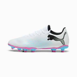 FUTURE 7 PLAY FG/AG Men's Soccer Cleats, Cheap Jmksport Jordan Outlet White-Cheap Jmksport Jordan Outlet Black-Poison Pink, extralarge