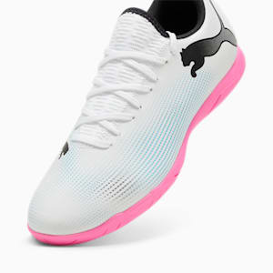 Chaussures de futsal FUTURE 7 PLAY, PUMA White-PUMA Black-Poison Pink, extralarge