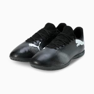 FUTURE 7 PLAY IT Men's Indoor Court Shoes, PUMA Black-PUMA White, extralarge-IND