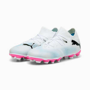 FUTURE 7 MATCH FG/AG Big Kids' Cleats, Puma Weekend Ac Milan-Poison Pink, extralarge