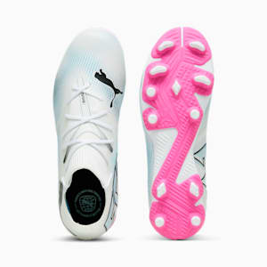 FUTURE 7 MATCH FG/AG Big Kids' Cleats, PUMA White-PUMA Black-Poison Pink, extralarge