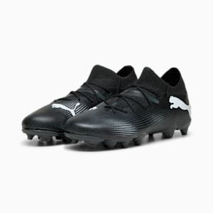 FUTURE 7 MATCH FG/AG Big Kids' Cleats, PUMA Black-PUMA White, extralarge