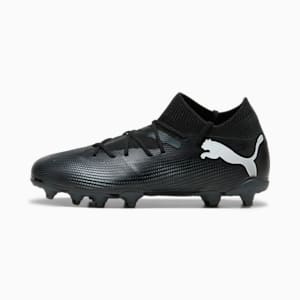 FUTURE 7 MATCH Firm Ground/Artificial Ground Kids' Cleats, PUMA Black-PUMA White, extralarge
