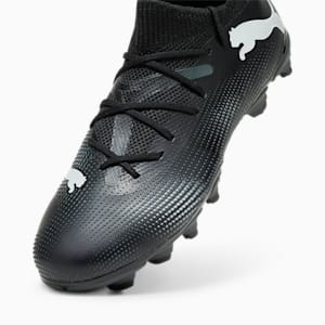 Tacos de fútbol juvenil FUTURE 7 MATCH FG/AG, PUMA Black-PUMA White, extralarge