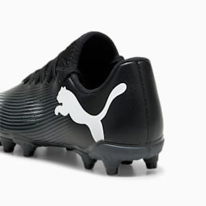 FUTURE 7 PLAY FG/AG Kids' Soccer Cleats, PUMA Black-PUMA White, extralarge