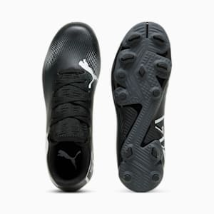 FUTURE 7 PLAY FG/AG Kids' Soccer Cleats, PUMA Black-PUMA White, extralarge