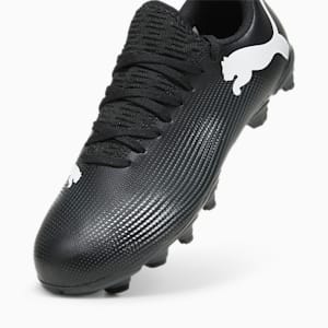 FUTURE 7 PLAY FG/AG Youth Football Boots, PUMA Black-PUMA White, extralarge-IND
