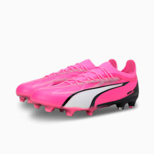 ULTRA ULTIMATE FG/AG Unisex Football Boots, Poison Pink-PUMA White-PUMA Black, extralarge-IND