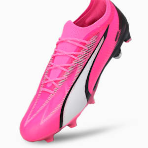 ULTRA ULTIMATE FG/AG Unisex Football Boots, Poison Pink-PUMA White-PUMA Black, extralarge-IND