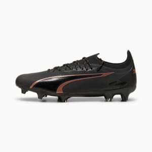 Tacos de fútbol ULTRA ULTIMATE FG/AG, PUMA Black-Copper Rose, extralarge