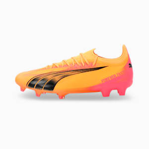 ULTRA ULTIMATE FG/AG Unisex Football Boots, Sun Stream-PUMA Black-Sunset Glow, extralarge-IND