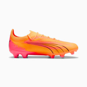 ULTRA ULTIMATE Firm Ground/Artificial Ground Men's Soccer Cleats, Sun Stream-PUMA Black-Sunset Glow, extralarge