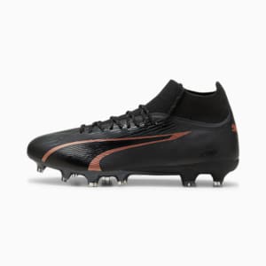 ULTRA PRO FG/AG Men's Soccer Cleats, PUMA Black-Copper Rose, extralarge