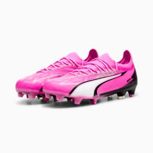 ULTRA ULTIMATE Firm Ground/Artificial Ground Women's Soccer Cleats, Poison Pink-PUMA White-PUMA Black, extralarge