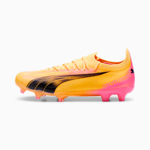 ULTRA ULTIMATE Firm Ground/Artificial Ground Women's Soccer Cleats, Sun Stream-PUMA Black-Sunset Glow, extralarge