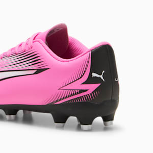 ULTRA PLAY Firm Ground/Artificial Ground Big Kids' Soccer Cleats, Poison Pink-PUMA White-PUMA Black, extralarge